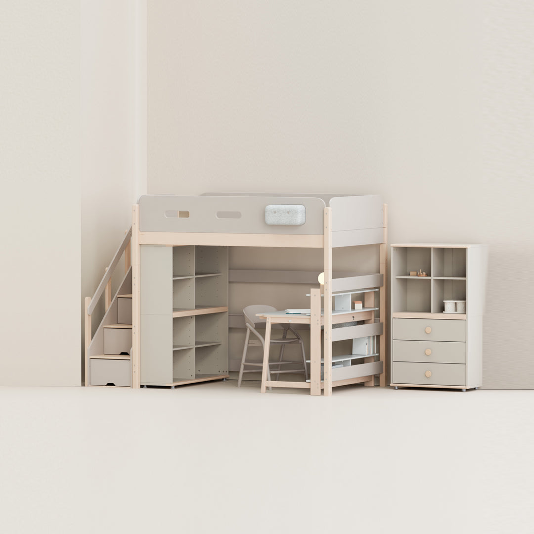 穩穩床系列 兒童梯櫃高架床