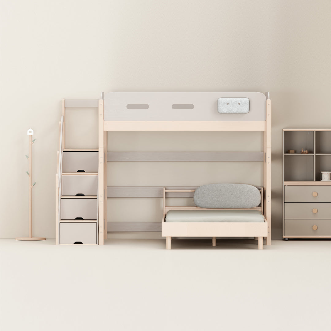 穩穩床系列 兒童梯櫃高架床