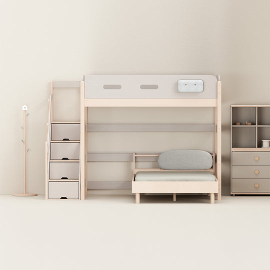 穩穩床系列 兒童梯櫃高架床