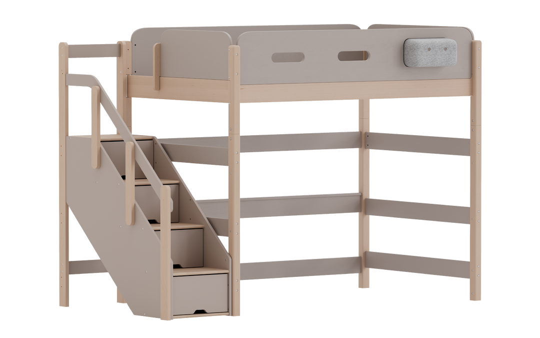 穩穩床系列 兒童梯櫃高架床