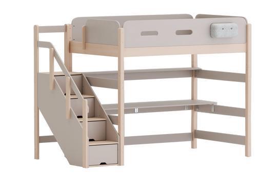 穩穩床系列 兒童梯櫃高架床