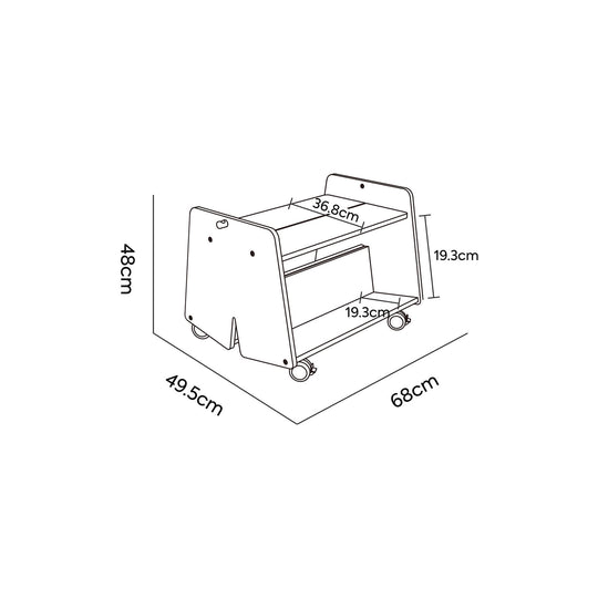 小褲子移動繪本架